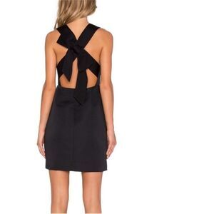 Kate Spade black bow back a line dress 8 cocktail